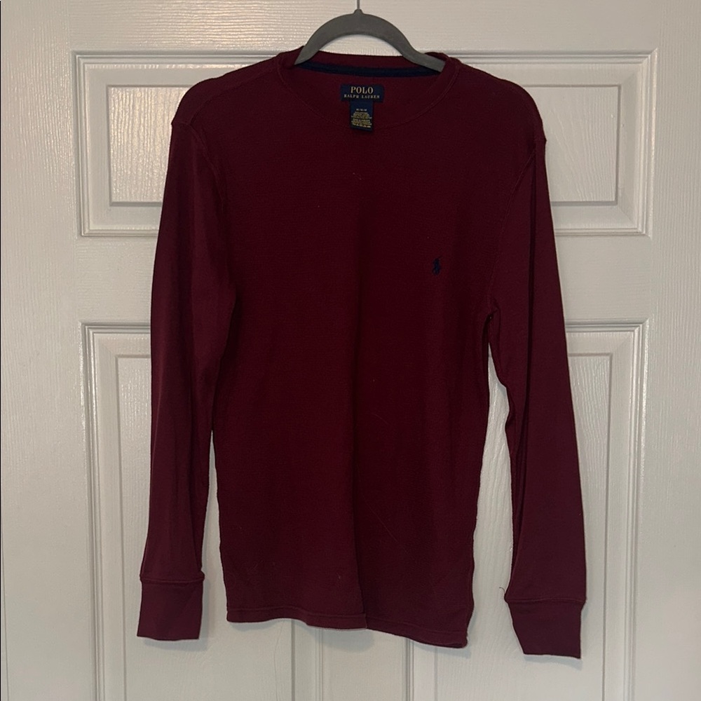 Polo by Ralph Lauren Red Long Sleeve Tee